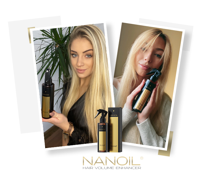 nanoil sprej pre väčší objem vlasov