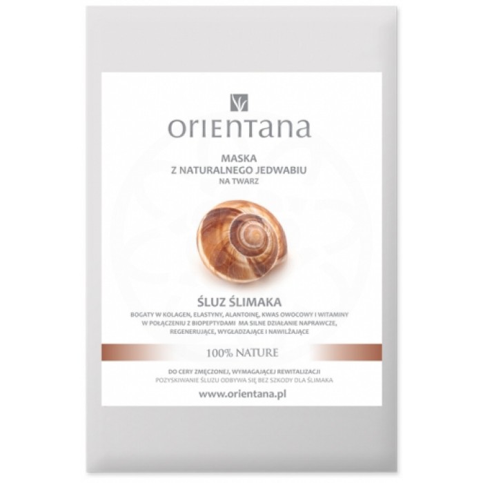 Silk Cloth Face Mask SNAIL SECRETION od Orientana